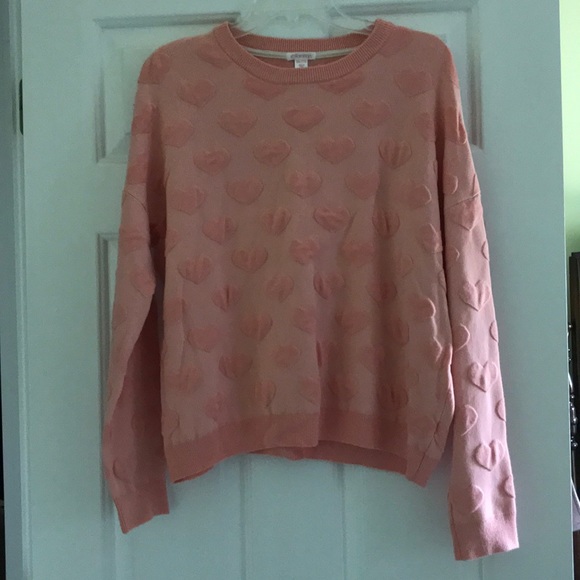 Xhilaration Hearts Sweater - Picture 2 of 4